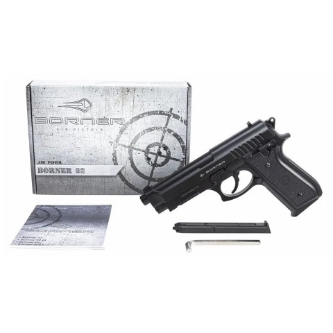 Пневматический пистолет Borner 92 (Beretta 92) пластик