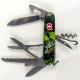 Ніж Victorinox Huntsman Zodiac 91мм,15функ ,Зелений дерев'яний дракон