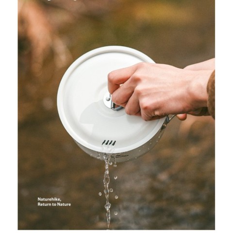 Каструля із керамічним антипригарним покриттям Naturehike CNK2450CF013, 1.7 л, алюміній
