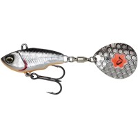 Тейл-спиннер Savage Gear Fat Tail Spin NL 55mm 6.5g Dirty Silver