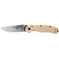 Нож Ontario Knife RAT II Linerlock D2 ц:desert tan