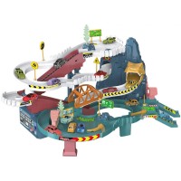 Ігровий набір ZIPP Toys Dino автотрек-серпантин електричний, 6 машинок,
