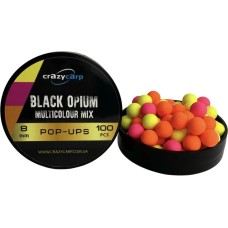 Бойлы Crazy Carp Multicolour Pop-Ups 8mm Black Opium (100шт/уп)