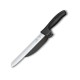 Кухонний ніж Victorinox SwissClassic DUX лезо 21см хвил. з направляючою з чорн. ручкою