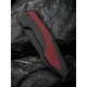Ніж складаний туристичний Civivi Hypersonic, (9.4 см) 14C28N / Steel & G10 чорно-бордовий
