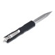 Ніж Microtech Dirac Delta D/E OTF, stonewash клинок, чорне руків'я