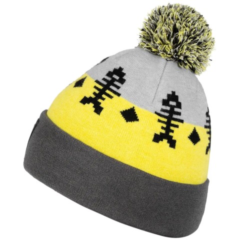 Шапка Select Skeleton 58 gray/yellow