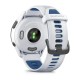 Смарт-часы Garmin Forerunner 265 с черным безелем, белым корпусом и бело-синим силиконовым ремешком