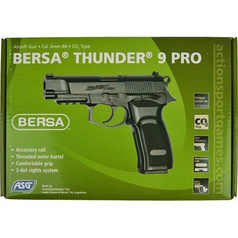 Пистолет страйкбольный ASG Bersa Thunder 9 PRO CO2 6 мм