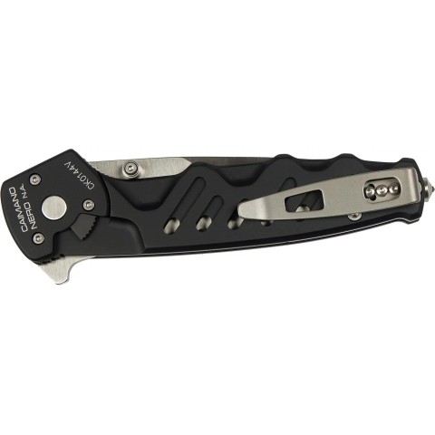 Нож Extrema Ratio Caimano Nero N.A. Satin, Полусеррейтор ц:black