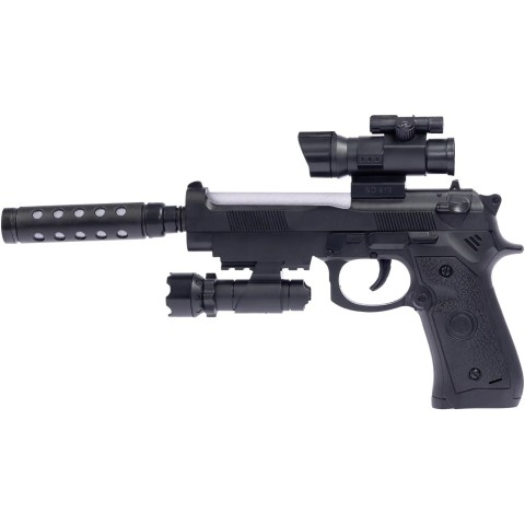 Пістолет світло-звуковий ZIPP Toys Beretta 92FS черный