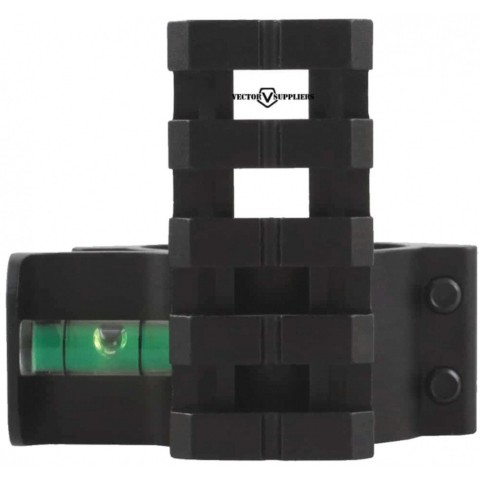 Кільце Vector Optics 30/25,4 мм з бульбашковим рівнем і планкою Пікатіні зверху