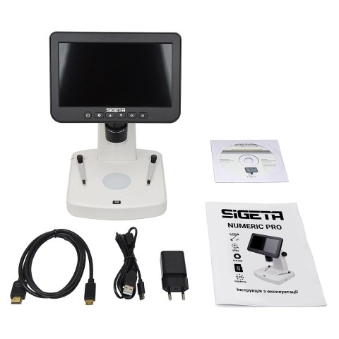 Цифровий мікроскоп SIGETA Numeric Pro 10x-300x 5 MP 7