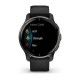 Смарт-часы Garmin Venu 2 Plus черные с графитовым безелем и силиконовым ремешком