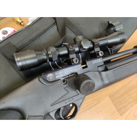 Гвинтівка пневматична PCP Hatsan Flash комплект з ОП, чохлом та насосом