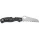 Ніж Spyderco Rescue 3, Thin Blue Line, серрейтор black