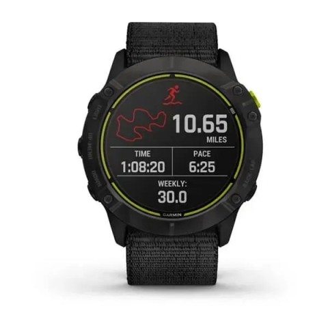 Смарт-годинник Garmin Enduro сірий титановий DLC з чорним нейлоновим ремінцем UltraFit