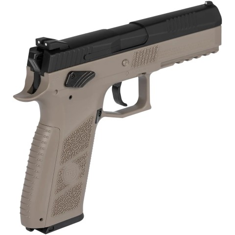Пистолет пневматический ASG CZ P-09 Black/FDE Blowback. CO2. Pellet кал. 4.5 мм