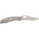 Нож Spyderco Byrd Cara Cara 2, 8Cr13MoV, Stainless Steel, полусеррейтор ц:gray