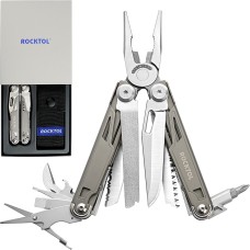 Мультитул Rocktol SK02VG 19-в-1 з титановим покриттям та нейлоновим чохлом в подарунковій коробці