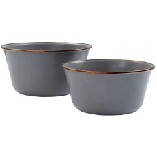 Набор Barebones Mixing Bowl/Enamel мисок (2 шт.) для змішування slate grey