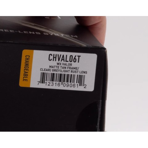 Очки защитные Wiley X WX Valor 2.5, 3 линзы (Grey/Clear/Light Rust) ц:tan