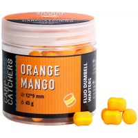 Бойлы Carp Catchers Fluo Dumbell Wafters Orange Mango 8*5 and 10*7mm 25g
