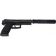 Пистолет страйкбольный ASG DL 60 SOCOM Spring кал.6 мм Black