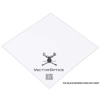 Чистящая салфетка Vector Optics для оптики 147х147 мм белая