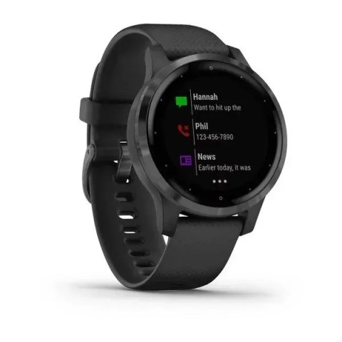 Смарт-годинник Garmin vivoactive 4S чорний із грифельним безелем