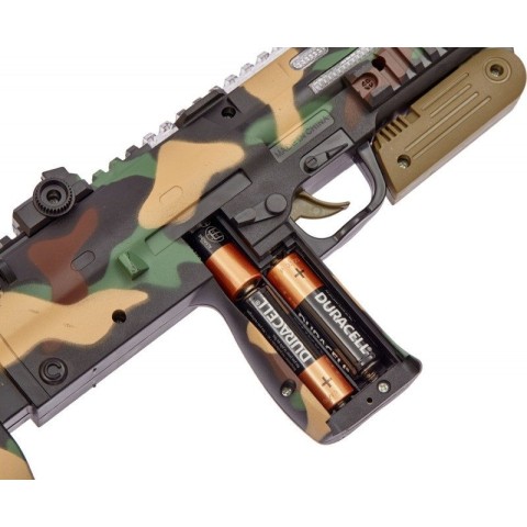 Автомат світло-звуковий ZIPP Toys HK MP7 у наборі з окулярами ц:камуфляж,коричневий