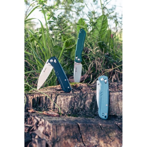 Ніж складаний туристичний Ganzo G771 (8.8 см) D2 / G10 сірий