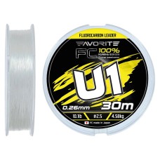 Флюорокарбон Favorite U1 FC 30m #2.5/0.26mm 10.1lb/4.58kg