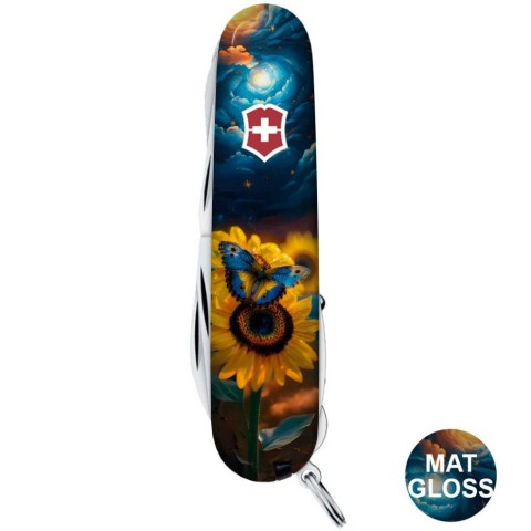 Ніж Victorinox Huntsman Ukraine 91мм,15функ ,Зоряний метелик