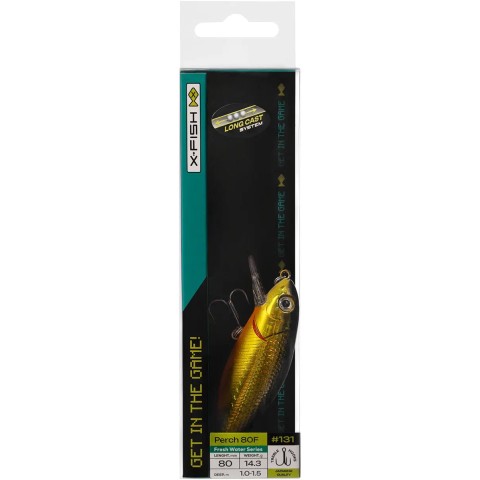Воблер X-Fish Perch 80F 80mm 14.3g #131 (1.0-1.5m)