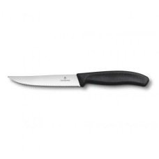 Нож кухонный столовый Victorinox SwissClassic 12 см, серрейтор, черный