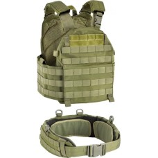 Жилет тактичний Defcon5 Carrier Vest з поясом OD Green