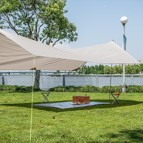 Килимок багатофункціональний кемпінговий термоізоляційний PE Naturehike NH20FCD03 з алюмінієвою плівкою, 160x200