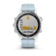 Смарт-годинник Garmin fenix 5S Plus білий з сіро-блакитним ремінцем