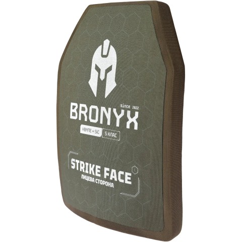 Бронепластина BRONYX Клас захисту згідно ДСТУ 8782:2818 5 клас L комплект из 2шт