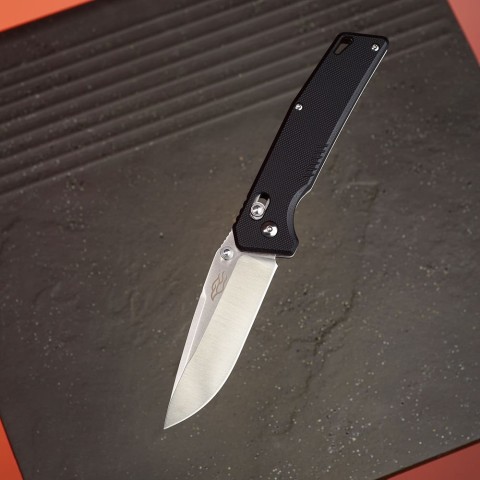 Ніж складаний туристичний  Firebird FB7601 (8.7 см) 440С / G10 чорний