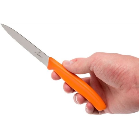 Набір кухонний Victorinox SwissClassic Paring Set 3 ножа з черв,помар,зел. ручкою (8,10,11см) у подар.упак.