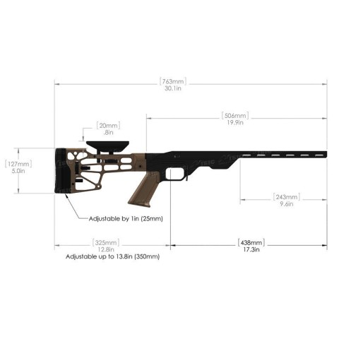 Ложа MDT LSS-XL для карабина Remington 700 Short Action. Материал - алюминий. Цвет - песочный