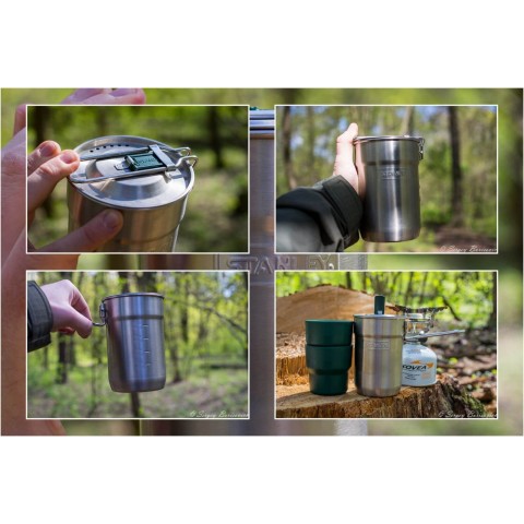 Набір туристичного посуду Stanley Adventure Camp SS 0.7 л, комплект