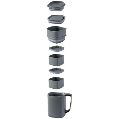Термокружка RidgeMonkey ThermoMug DLX Brew Set Grey с набором емкостей