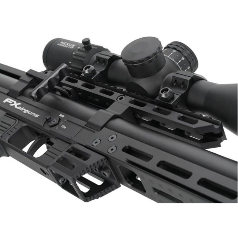 Пневматична редукторна гвинтівка FX Airgun Leopard Black Sniper Tube .177 кал
