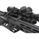 Пневматична редукторна гвинтівка FX Airgun Leopard Black Sniper Tube .177 кал