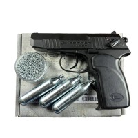 FULL SET Пістолет пневм. Borner PM NEX CORE + шарики 500шт + баллоны 3шт