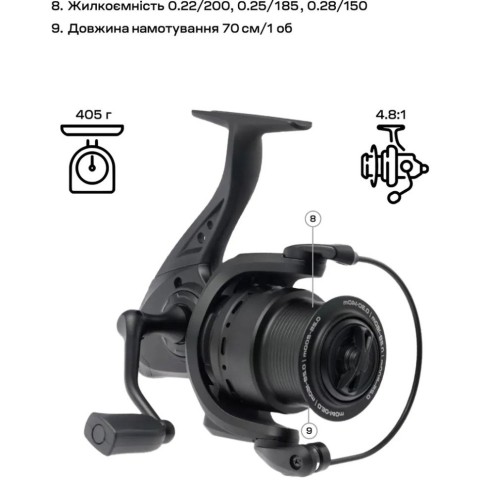 Катушка Brain Champ Feeder 4000 3+1BB 4.8:1