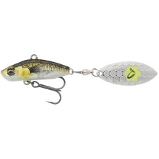 Тейл-спиннер Savage Gear 3D Sticklebait Tailspin 80mm 18.0g Green Silver Ayu